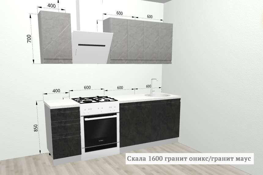 Кухня Скала 1600 ДСВ в Челябинске