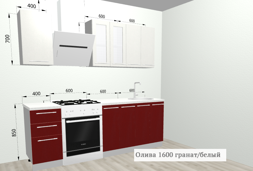 Кухня Олива 1600 ДСВ в Челябинске